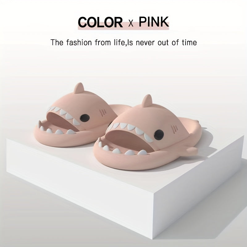Men's Shark Pillow Slides Non Slip Slippers