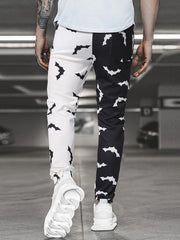 Men's Bat Full Pattern Casual Jogger Pants
