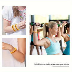 15 Pcs Rubber Wristband Sports Silicone Bracelets