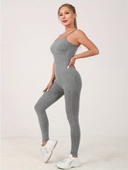 Sports Cami Jumpsuit Sleeveless Quick Drying Yoga Bodysuit Women's Activewear