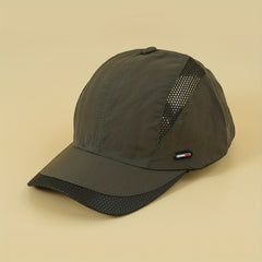 Solid Mesh Baseball Cap Thin Quick Drying Outdoor Sports Hat Adjustable