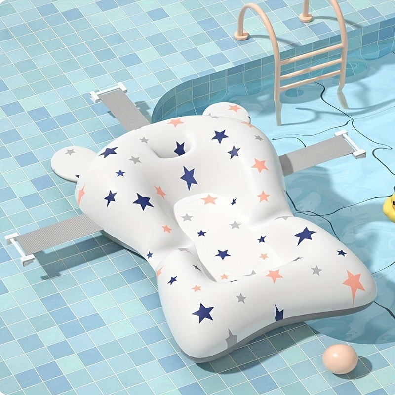Baby Bathing Non-slip Mat with Pocket Bath Net
