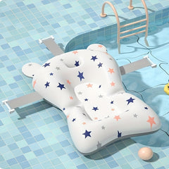 Baby Bathing Non-slip Mat with Pocket Bath Net