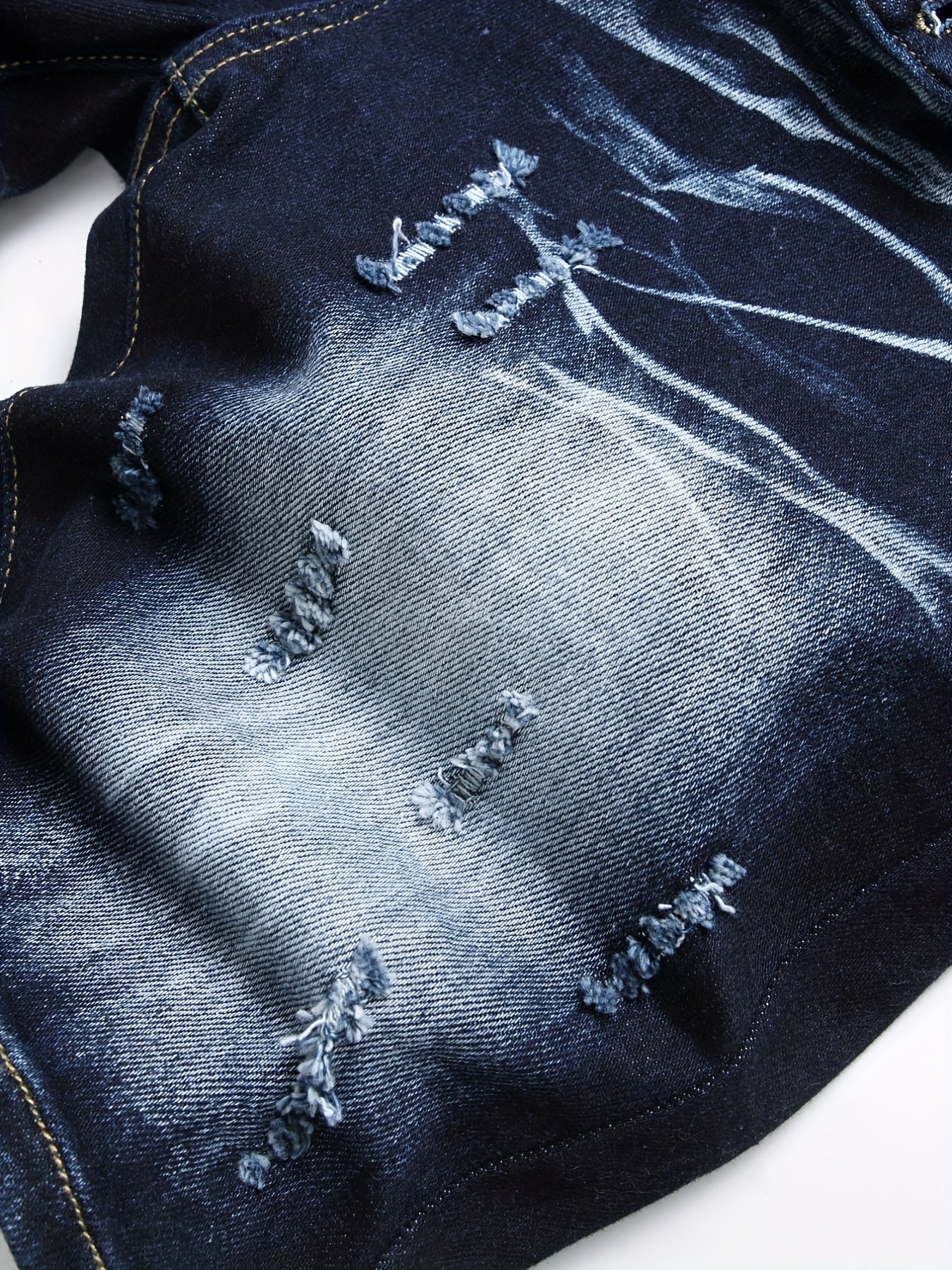 Cat Catch High Stretch Denim Shorts for Men