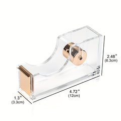 Clear Acrylic Tape Dispenser Cutter - Upgrade Your Office Supplies