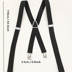 Men's Elastic Suspenders Preppy Shoulder Strap