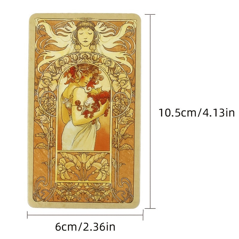78pcs Mucha Tarot Poker Board Game for Kids Adults Party Game