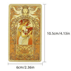 78pcs Mucha Tarot Poker Board Game for Kids Adults Party Game