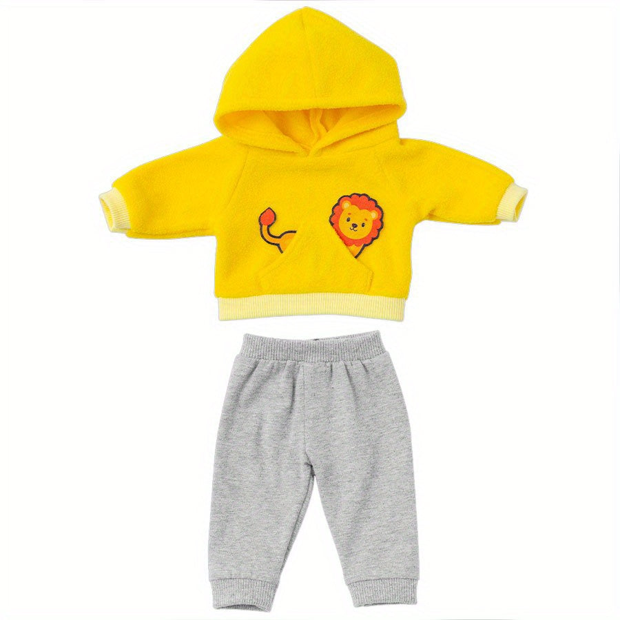 Soft Cartoon Doll Clothes Set for 16 18Inch Reborn Dolls Dress Up