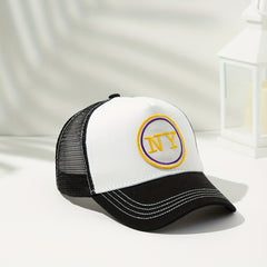 Embroidery Mesh Trucker Hat Baseball Cap Adjustable Sunscreen Dad Hats