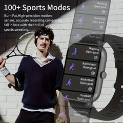Sporty Heart Rate Monitoring Full Display Smart Watch For Men