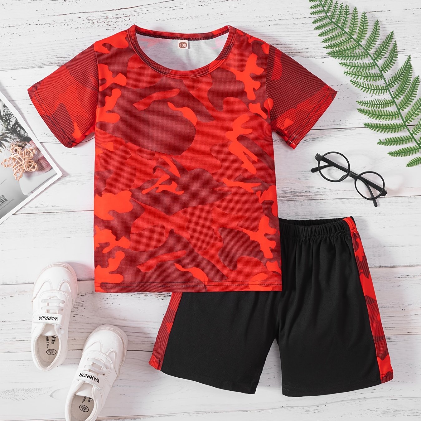 Boys Outfit Shorts & T shirt Short Sleeves Casual Kids Clothes