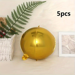 5pcs 4D Foil Balloons 55 88 Cm Round Balloons for Wedding Birthday
