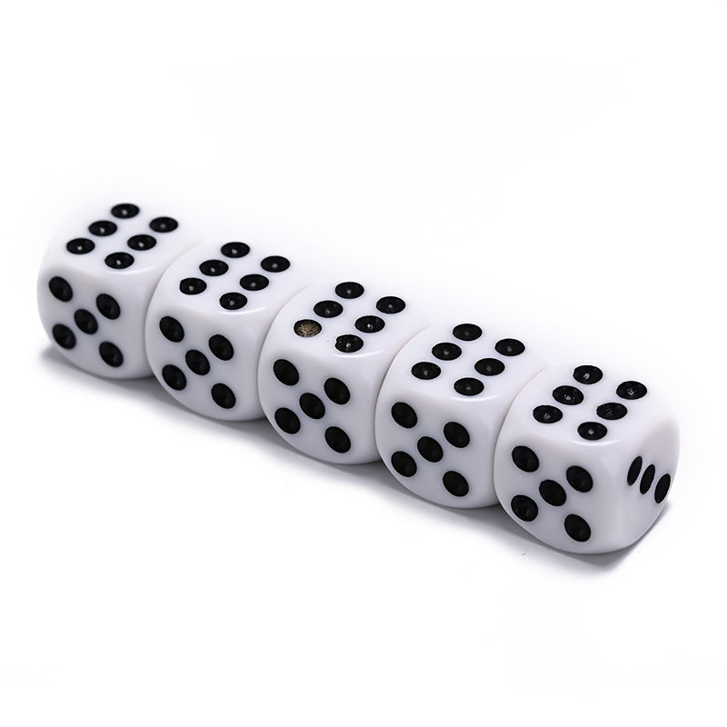 5pcs Round Corner Dice For Board Game Funny Dice Game