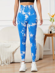 Tie Dye High Waist Yoga Pants Seamless Leggings
