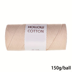 2mm Hollow Cotton Thread Crocheting Knitting Bag Hat Strand Yarn 150g