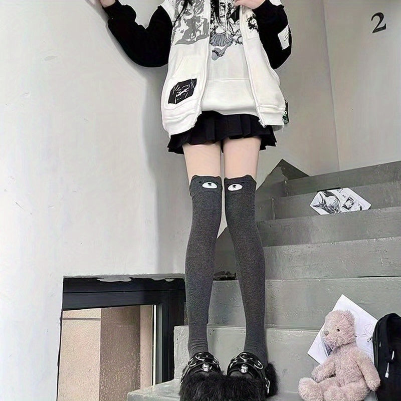 Cartoon Animal Thigh High Socks Women's Stockings