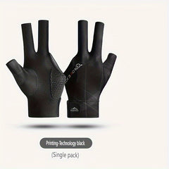 Breathable Three Finger Billiard Gloves Non-Slip Snooker Billiards