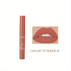 3-Pk Lip Glaze Soft Matte Finish Waterproof Long-Lasting Liquid Lipstick