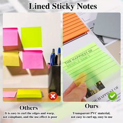 Transparent Liner Notes Waterproof Adhesive Pads 300 7.62x7.62