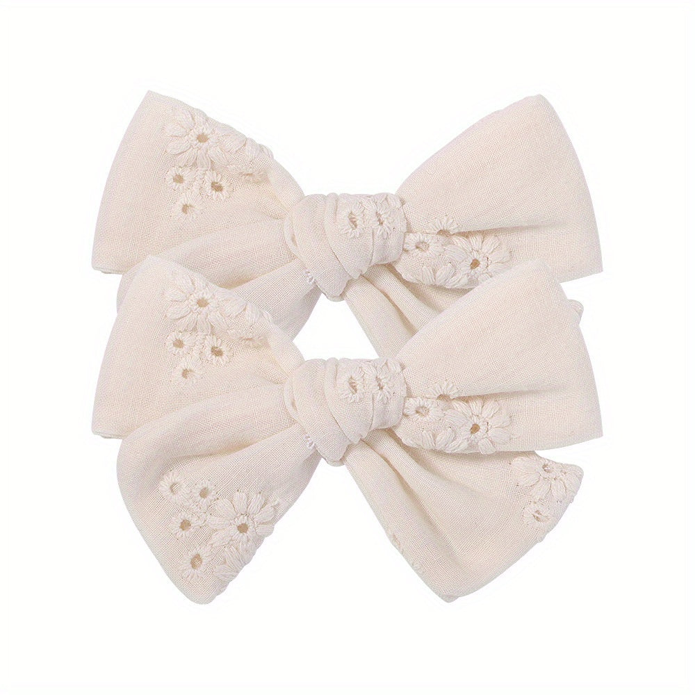 Baby Girls Bow Hair Clips Decorative Headwear Accessories