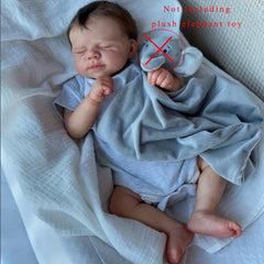 BZDOLL 19inch Reborn Baby 3D Painting Skin Soft Silicone Doll Girl Art Bebe Gift