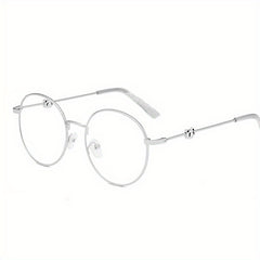 Metal Panda Anti Light Men's Glasses with Glasses Case