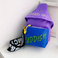 Kids Block Chest Bag Small Shoulder Bag Boys Crossbody Bag