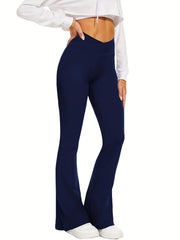 Women's High Waist Flared Leggings Soft and Comfy Yoga Pants