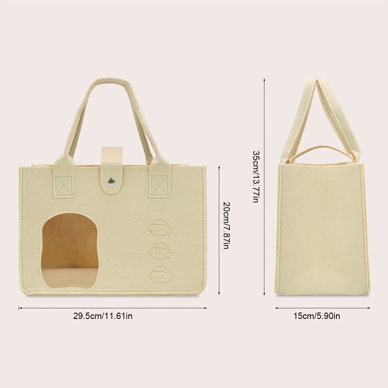 Visible Felt Diaper Caddy Mommy Bag Portable Storage Organizer with Car Rack