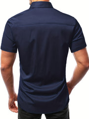 Men's Short Sleeve Casual Shirt for Summer