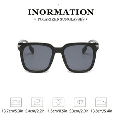 HD Large Frame Sunglasses Box Men Leisure Driving Sunglasses