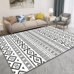 XL Modern Crystal Velvet Area Rug