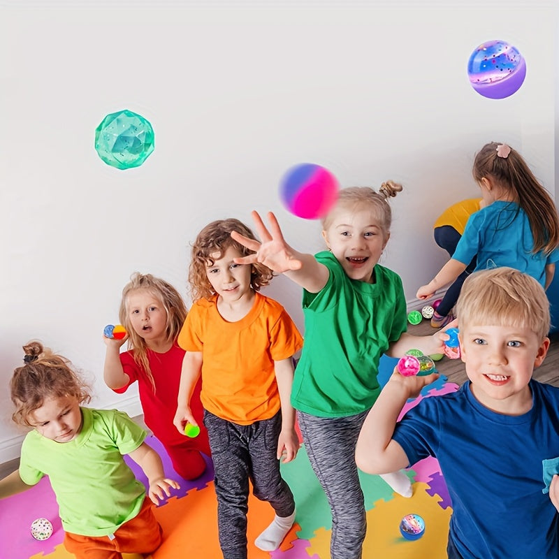 Assorted Bouncy Balls 10pcs Mixed Styles for Party Favors