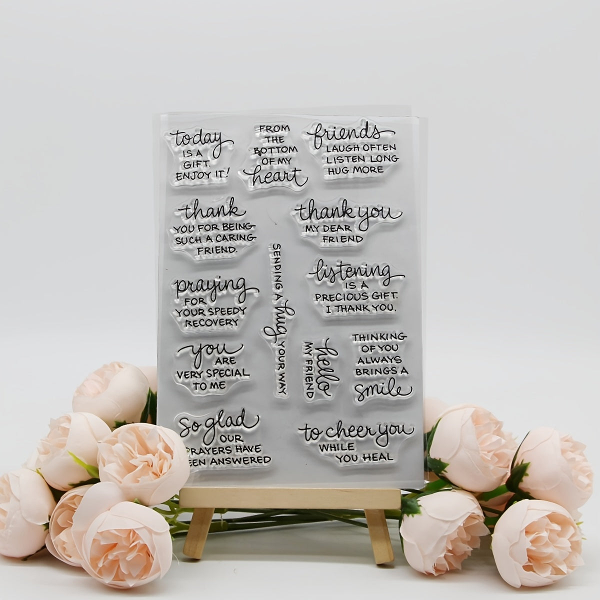 Clear Silicone Stamps for Crafting Joy