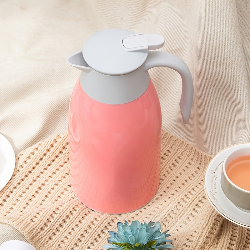 Pink Vacuum Coffee Pot 56oz Vacuum Water Bottle Household Kitchen Flask