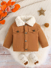 Baby Fleece Thermal Jacket Button Down Coat
