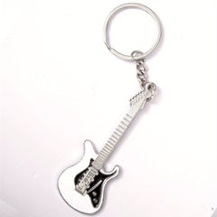 Metal Guitar Keychain Bag Purse Ornament