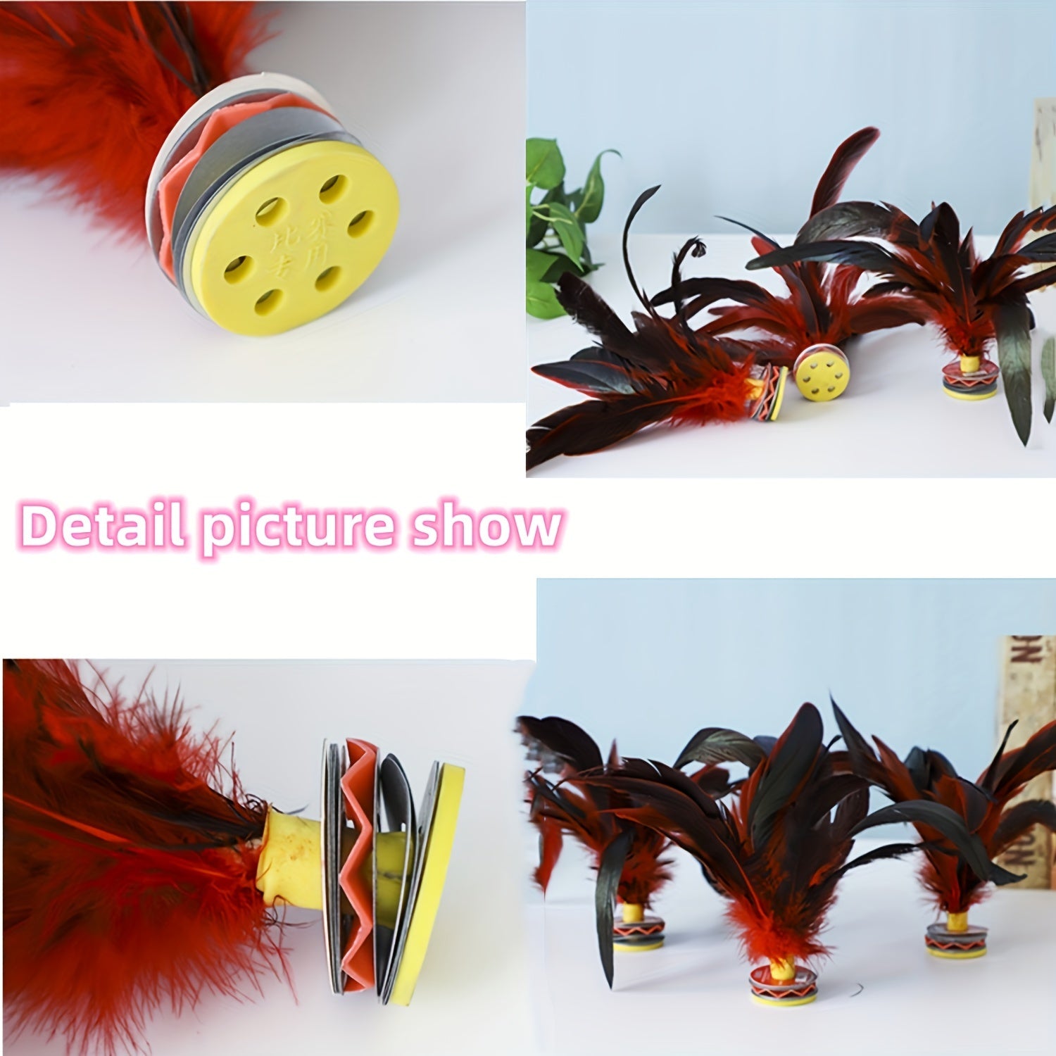 Chicken Feather Shuttlecock for Fitness and Entertainment