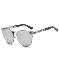 Gothic Frog Mirror Skull Sunglasses for Men