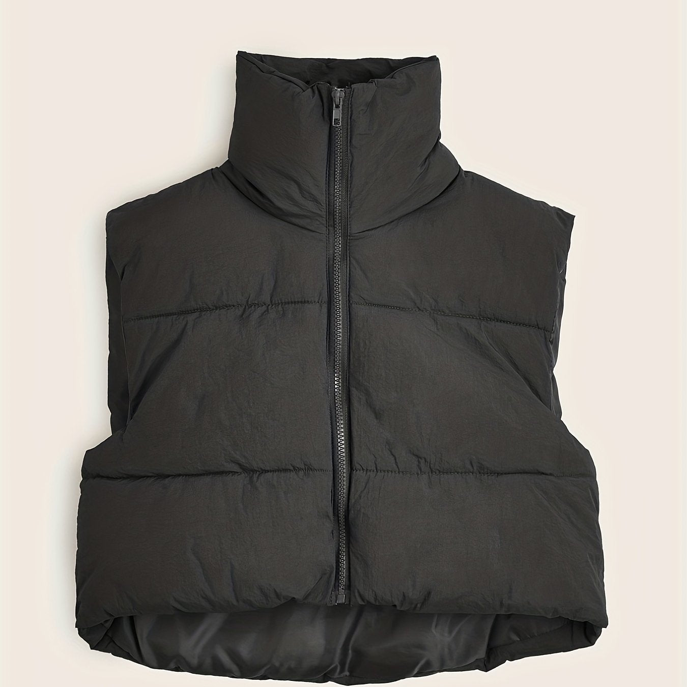 Kids' Puffer Vest Full Zip Casual Top for Autumn Winter
