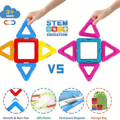Magnetic Building Blocks 32p Set for 3 Year Old Boys and Girls