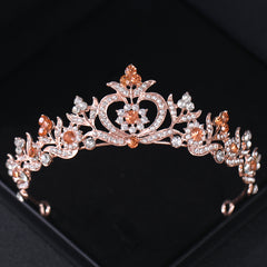 Baroque Rhinestone Crystal Tiara Bridal Headpiece Hair Jewelry