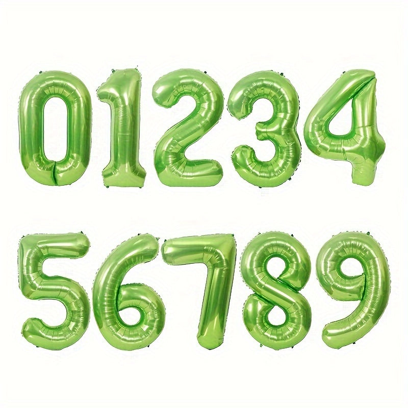 3pcs 32 inch Green Foil Balloons for Engagement Wedding Photos Birthday Decor