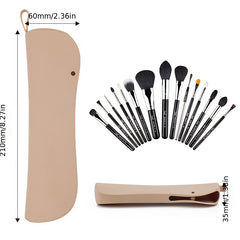 Silicone Makeup Brush Holder Travel Case Compact Organizer Pouch