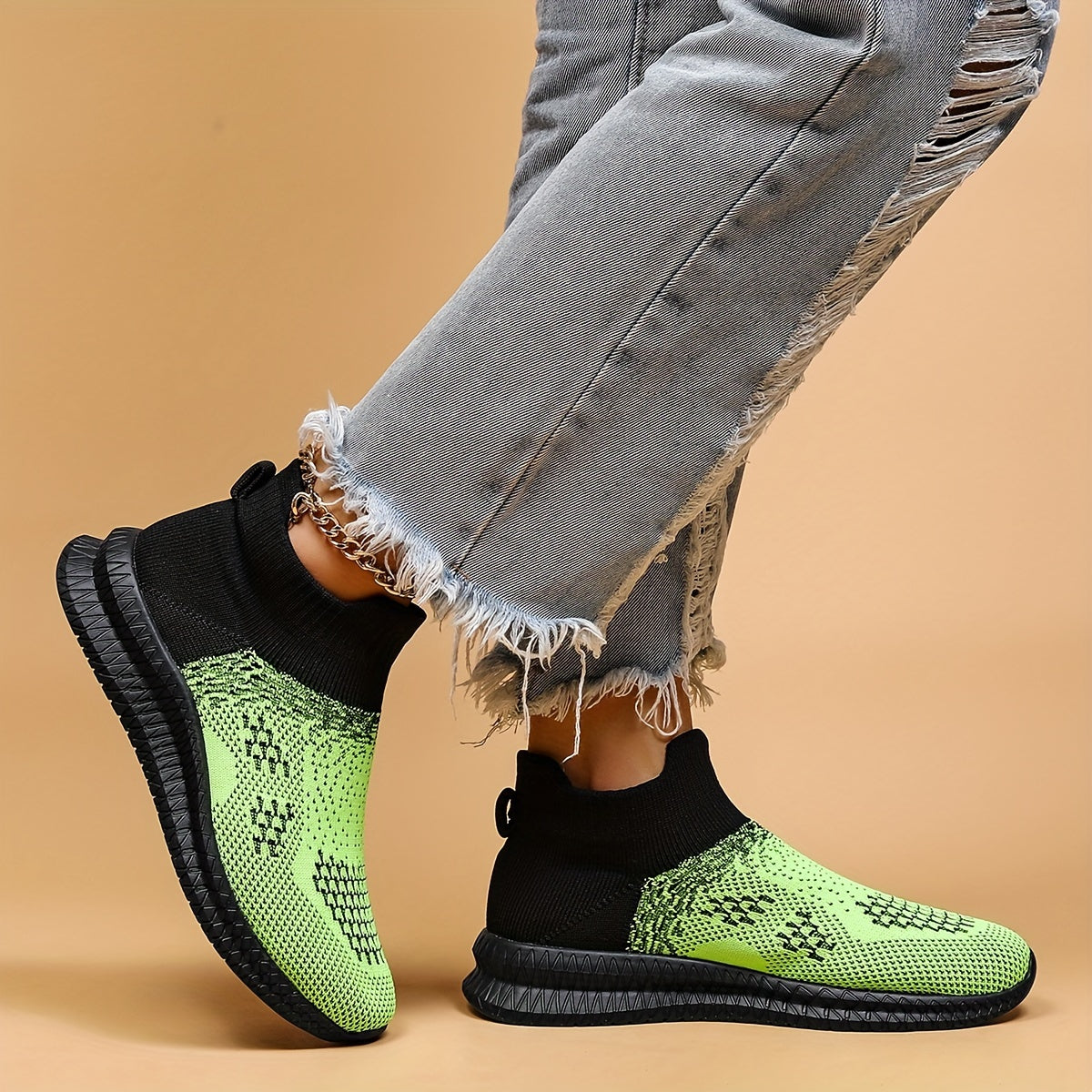 Women's Soft Knitted Running Shoes Lightweight Outdoor Sneakers