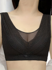 Wireless Lace Bra Full Coverage Comfortable Intimates Underwear