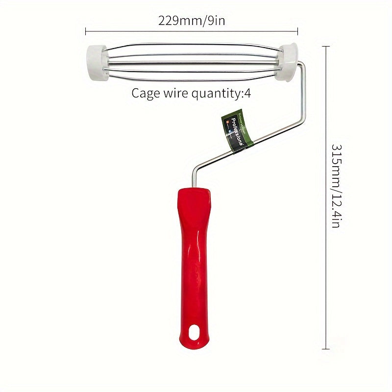 22 Cage Roller Frame T41 9 D6 Large Handle Thread Galvanized Steel