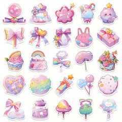 50pcs Fresh Candy Small Item Series Stickers for Phone Laptop Helmet Skateboard