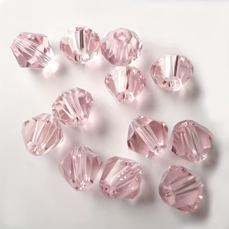 98pcs 6mm Dark Rhombus Crystal Man Glass Beads for DIY Jewelry Making